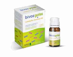 Envase y frasco de Bivos Gotas
