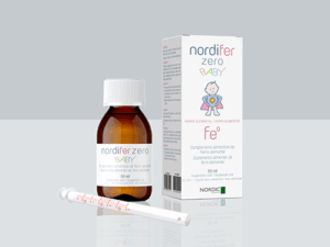 Envase y frasco de Nordifer Zero Baby